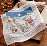 Winter Holiday Lap Quilt Stmpd XStitch-45''x45''