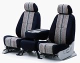 Coverking Custom Seat Covers Saddleblanket Solid Black Best fitted for 1994 to 1996 Corvette