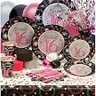 Sweet 16 Sparkle Deluxe Party Kit for 8 Guests
