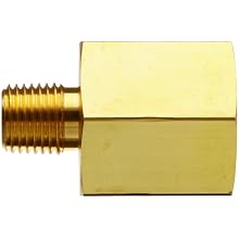 Parker Brass Pipe Fitting, Reducing Adapter, NPT Female X NPT Male
