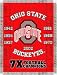 Ohio State Buckeyes - College Commemorative 48x 60 Tapestry Throw - 48x60
