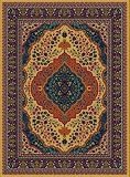 3'11 x 5'11 Radici USA Multicolor 254 - Creme Rectangular