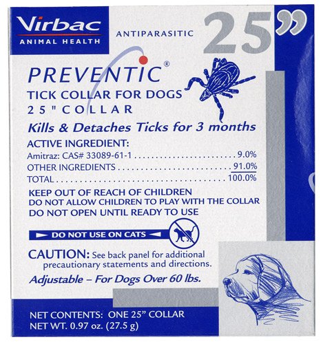 Preventic Collar For Dogs - Contains 9.0% Amitraz