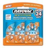 Rayovac Hearing Aid Batteries, Size 13, 24-Count Packages (Pack of 2)