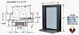 CRL 28 Wide Bullet Resistant Duranodic Bronze Interior Window with Surround Sound and Shelf with Deal Tray