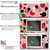 Nintendo DS Lite Lots Of Dots Red on Pink WraptorSkinz TM Skin Kit by TuneTattooz TM