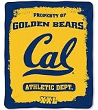 NCAA California Golden Bears 50-Inch-by-60-Inch Micro Plush Raschel Throw 