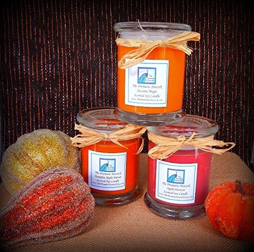 Fall Fragrance Soy Candle Gift Set, 12 oz status jars, set of three