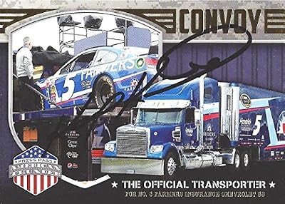 AUTOGRAPHED Kasey Kahne 2014 Wheels American Thunder CONVOY (#5 Farmers Official Transporter) Signed Collectible NASCAR Trading Card with COA