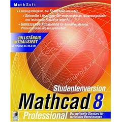 Mathcad 8. Studentenversion. CD- ROM f�r Windows 95/98/ NT 4.0