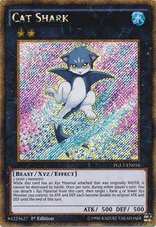 Yu-Gi-Oh! - Cat Shark (PGL2-EN016) - Premium Gold: Return of the Bling - 1st Edition - Gold Secret Rare