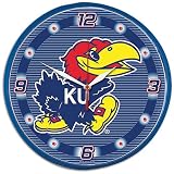 Kansas WinCraft NCAA Round Clock