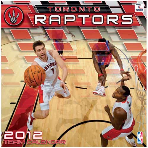 John F. Turner Toronto Raptors 2012 Wall Calendar - 12X12