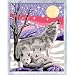 Ravensburger 28190 - Wolfsfamilie - Malen nach Zahlen, 24 x 18 cm