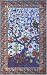 Blue Tree of Life Indian Bedspread, Twin Size