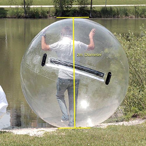 2 Pack Commercial Inflatable PVC Water Balls With One Air Pump Blower