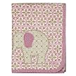 Bella Appliqued Sherpa Blanket - 30" x 40"