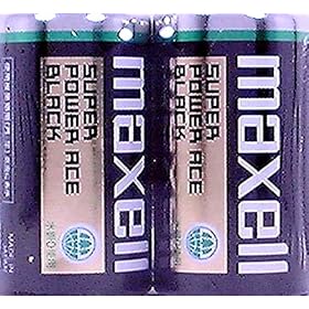 【クリックで詳細表示】日立マクセル マンガン乾電池 単1形 2本パックBLACK R-20PUBN-2P： 家電・カメラ