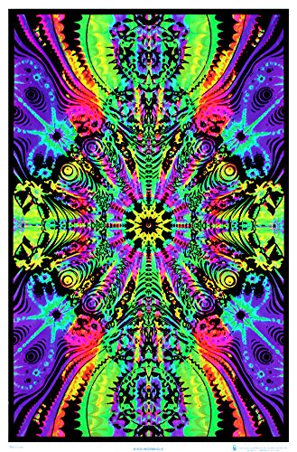 Wormhole Blacklight Poster Print 24 x 36in