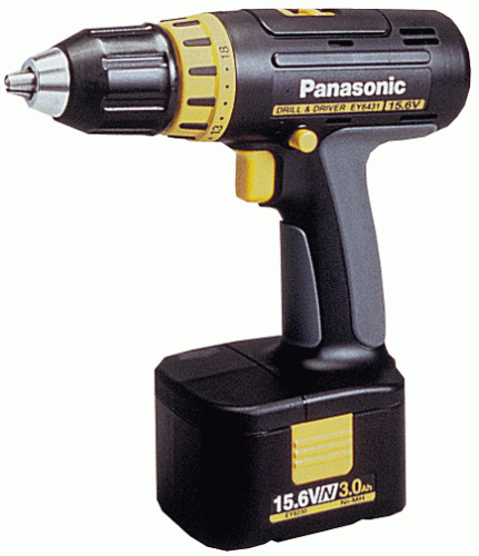 Factory-Reconditioned Panasonic REY6431NQKWR 15.6-Volt 1/2-inch Cordless Hyperformance Drill Kit