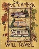 IMAGE OF Have Camper PREMIUM GRADE Rolled CANVAS Art Print Anita Phillips 11x14