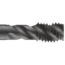 Dormer MTT-X E085 Powdered Metal Spiral Flute Threading Tap, For Stainless Steel, Black Oxide Finish, Round Shank With Square End, Modified Bottoming Chamfer