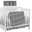 Tadpoles 4-pc. Crib Bedding Set - Black/ White