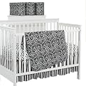 Tadpoles 4-pc. Crib Bedding Set - Black/ White