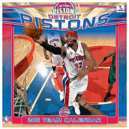 John F. Turner Detroit Pistons 2011 Wall Calendar