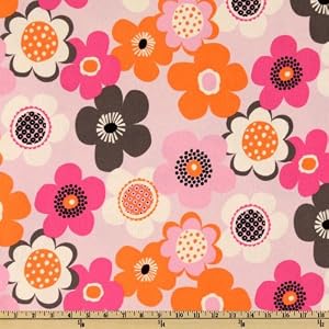 44-Wide-Michael-Miller-Flannel-Modern-Floral-Pink-Fabric-By-The-Yard