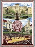 Bradley Univ Collage Throw - 70 x 54 Blanket/Throw - Bradley Braves