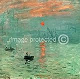 IMAGE OF Artist Claude Monet STRETCHED CANVAS ART PRINT Impression Sunrise - Ready To Hang
