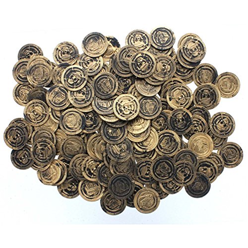 Fun Express 1 1/2" Plastic Pirate Coins (2-Pack of 144)