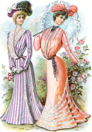 Turn of the Century Fashion Wooden Jigsaw Puzzle