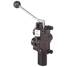 Prince RD-2575-M4-EDA1 Directional Control Valve, Logsplitter, 4 Ways, 3 Positions Motor, 3 Position Detent, Cast Iron, 3000 psi, Lever Handle, 20 gpm, In/Out: 3/4" NPTF, Work 1/2" NPTF