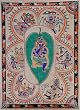 Asian Art from India ShalinCraft Madhubani Folk Paintings Home Decor Organic Color Paper 22 inches x 30 inches (madht274)