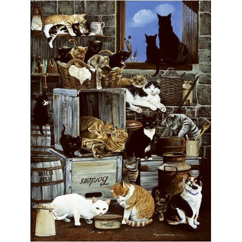 61X8HAYFXPL Alley Cats Jigsaw Puzzle 1000 Piece
