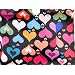 61X8TZ%2BiHhL. AA75  Trendy Sturdy Shopping Tote Bag   Color Hearts Pattern