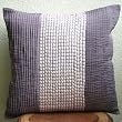 Violet Twlight - Throw Pillow Covers - Silk Pillow Cover with Sequins & Pintucks