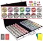 Bluff King Vegas Style 11.5 Gram Casino Gambling Poker Chip Set (1000 Chips) with Storage Case and Gaming Accessories.