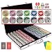 Bluff King Vegas Style 11.5 Gram Casino Gambling Poker Chip Set (1000 Chips) with Storage Case and Gaming Accessories.