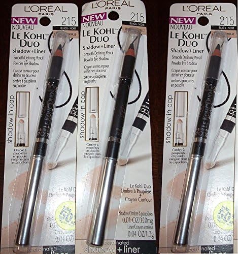 (Pack of 3) Le Kohl Duo Shadow and Liner, #215 Black