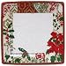 Christmas Decoupage 10 Inch Square Plates