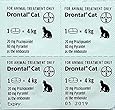 BAYER Drontal Allwormer Roundworms, Tapeworms, Hookworms for Cats, 4 Tablets