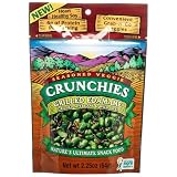Crunchies Freeze Dried Grilled Edamame Green Soybeans and Wild Rice 2.25 Ounce Pouches... by Crunchies