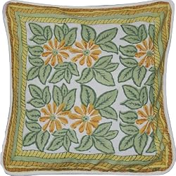 Cotton Throw Pillow Covers with Block Print (jcb004)
