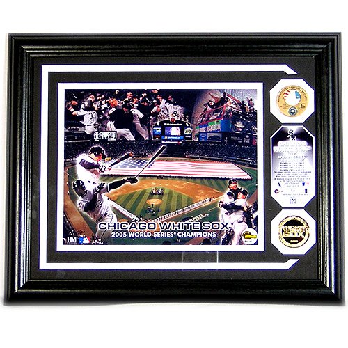 Highland Mint Chicago White Sox 2005 World Series Champions Game Used Baseball Photo Mint