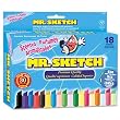 Mr. Sketch Scented Watercolor Markers, 18 Colors, 18/Set