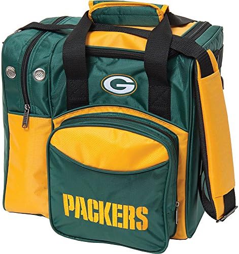 KR Strikeforce Bowling NFL Single Bowling Ball Tote Bag (Green Bay Packers)