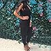 Weixinbuy Women's V Neck Clubwear Casual Romper Jumpsuit Pants Party Dress L Black